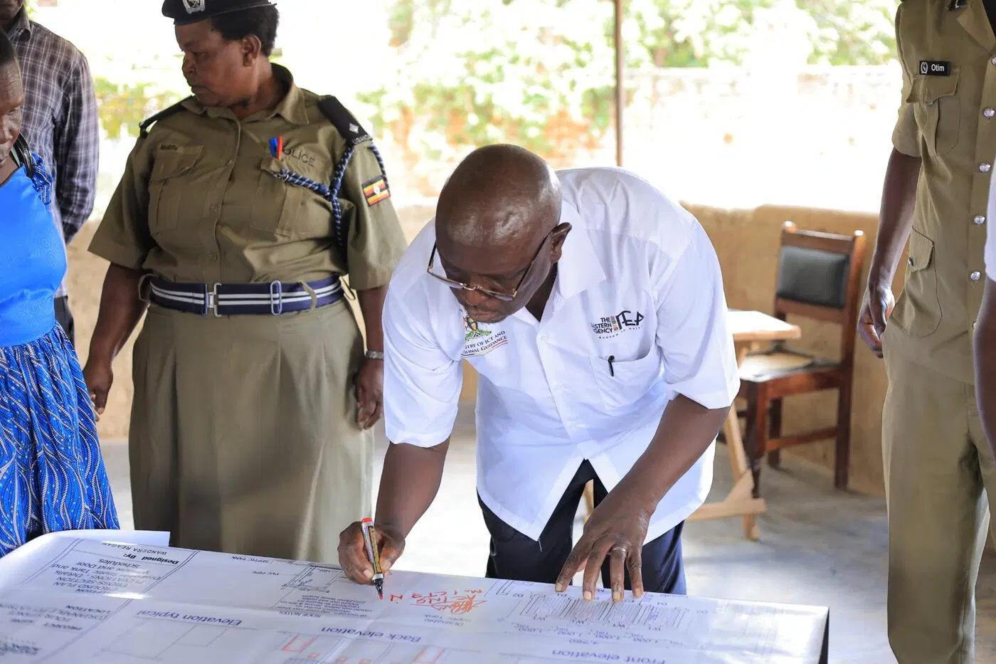 Launching rehabilitation of police sanitation facilities — Maluku, Mbale Industrial Division (15)
